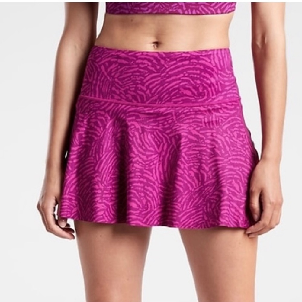 athleta ace printed tennis skirt